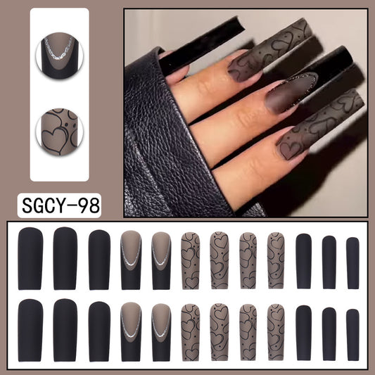 Press on Nails - Handmade Nail tips - Gothic