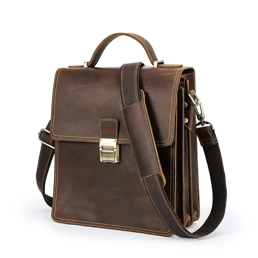 CONTACT'S Genuine Leather Crossbody Bag for Men