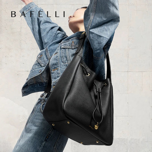 BAFELLI Women's Luxury Leather Shoulder Bag