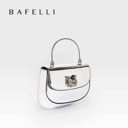 BAFELLI Women’s Leather Cat Evening Handbag