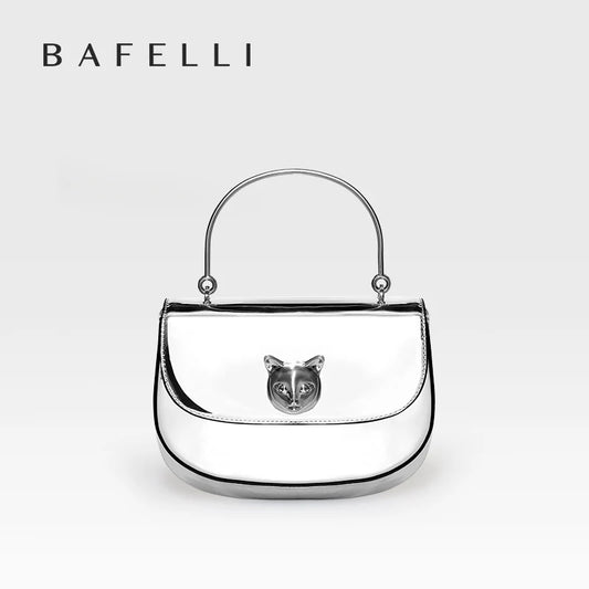 BAFELLI Women’s Leather Cat Evening Handbag