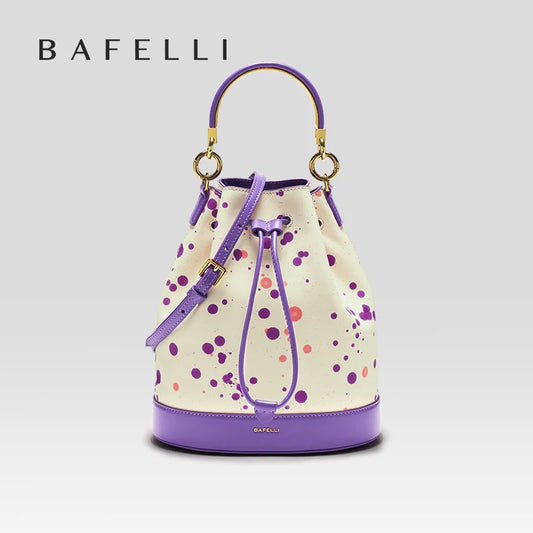 BAFELLI Women’s Leather Luxury Spring Summer Bucket Bag