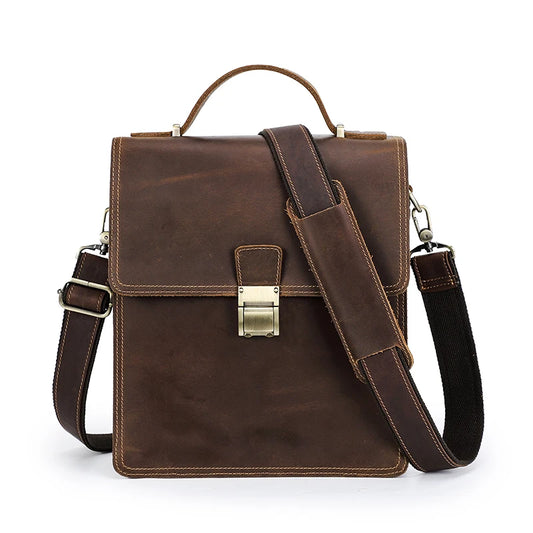 CONTACT'S Genuine Leather Crossbody Bag for Men