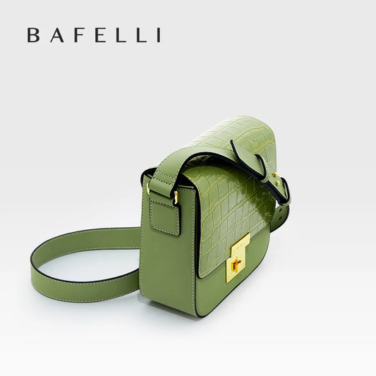 BAFELLI Women’s Fashion Leather Mini Boxy Bag