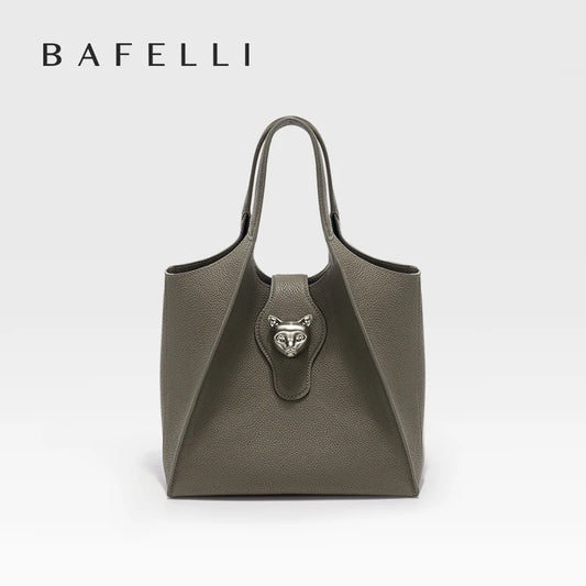 BAFELLI Women's Leather Tote Travel Handbag