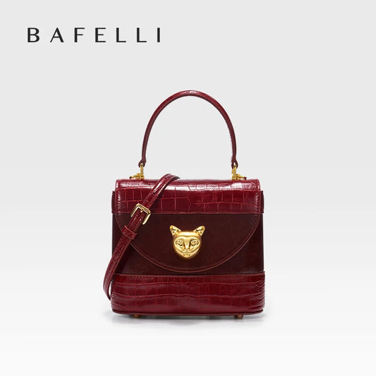 BAFELLI Women's Leather Handbag - Luxury Evening & Casual Bucket Bag