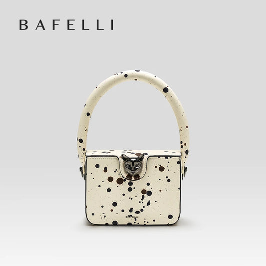 BAFELLI Women's Boxy Genuine Leather Shoulder Handbag