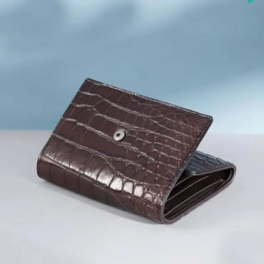 KEXIMA Crocodile Leather Men's Wallet – Business & Fashionable