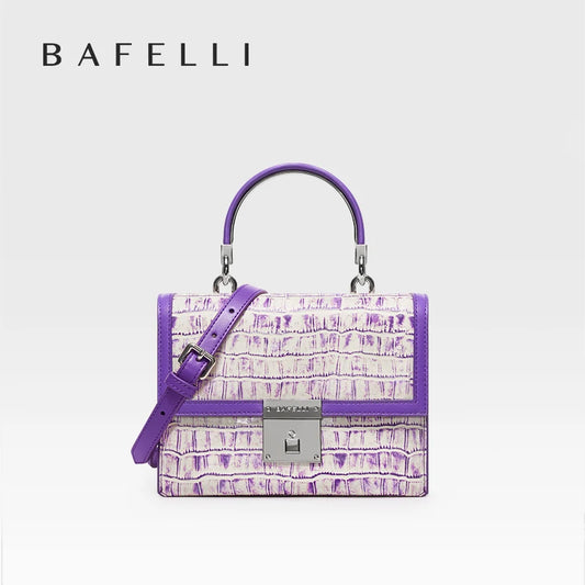 BAFELLI Women’s Wool New Luxury Purple Evening Shoulder Bag